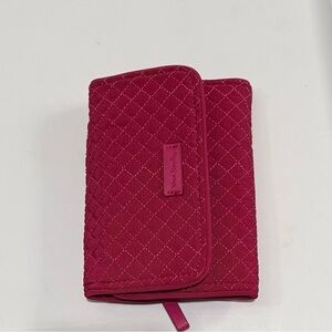 Vera Bradley RFID Quilted Pink Wallet Organizer